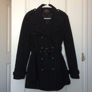 Black peacoat